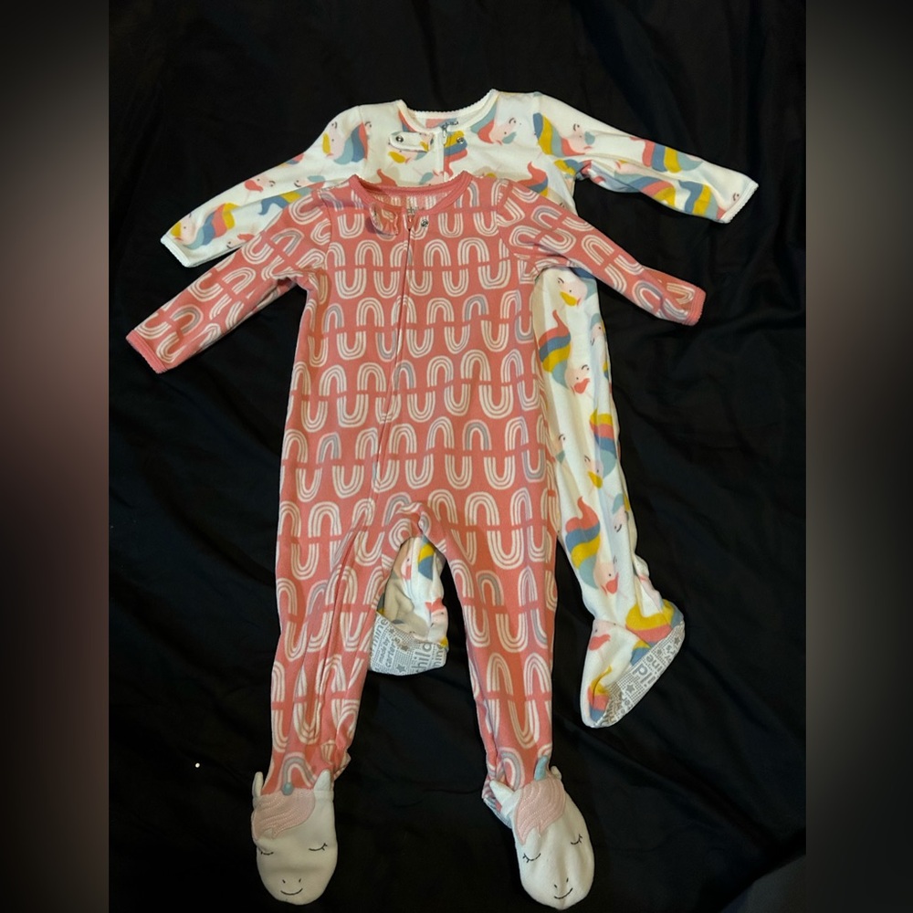 Two lightly used footy carters pajamas